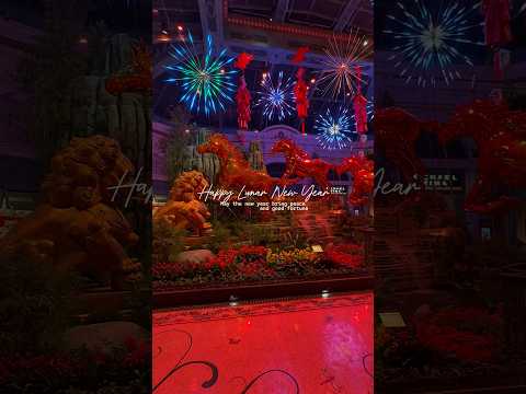 Happy Lunar New Year 🧧 from The Bellagio Las Vegas  🔥 🐴