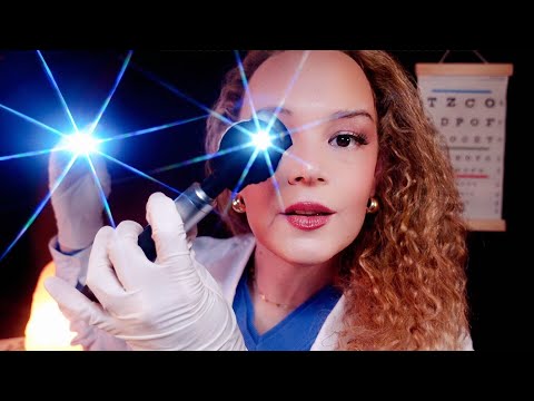 ASMR Eye Exam 👁️Calming Light Triggers for Sleep