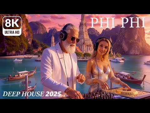 [8K] Phi Phi 🌴 Tropical Deep House 2025 | Best Vocal Deep House
