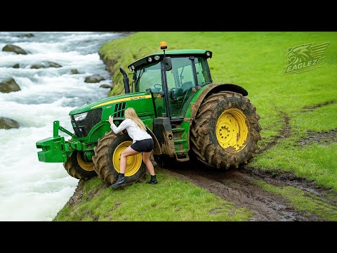 Jaw-Dropping Tractor Fail Compilation 2025 | Extreme Heavy Equipment Driving #Part 11