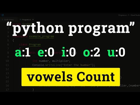 Python Program to Count Each Vowel Present in a String Entered by the User