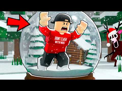 Surviving In A SNOWGLOBE For 99 Nights!