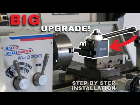 VEVOR Quick Change Tool Post upgrade - HAFCO AL320G Lathe