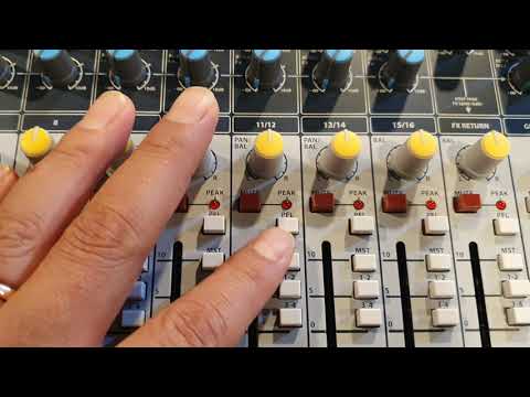 [음향강의] 3. 오디오믹서 게인(Gain) 설정과 각 채널 레벨설정(높낮이 설정)