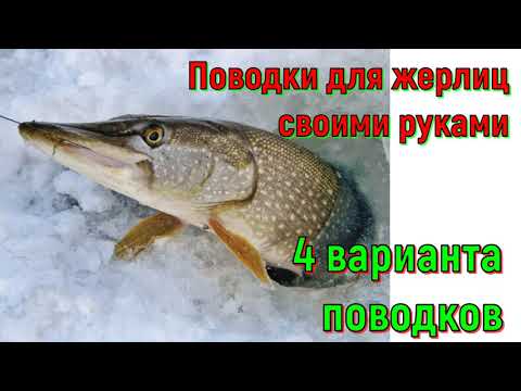 Поводки для жерлиц своими руками . 4 варианта поводков
