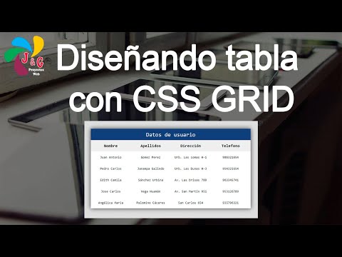 Diseñando tabla con CSS GRID (ejercicio práctico)