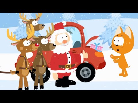 Котёнок и волшебный гараж - Помощник Санта Клауса | Мультфильмы для детей про машинки