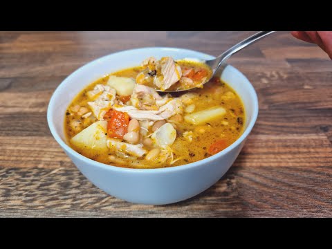 Hühnersuppe mit Bohnen, ein Suppenrezept, das mir in der Dominikanischen Republik gezeigt wurde!