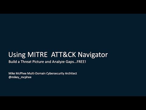 Using MITRE's ATT&CK Navigator for Gap Analysis