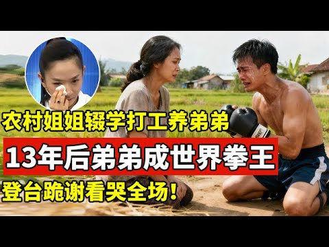 两个姐姐被迫辍学打工养弟弟,13年后弟弟成世界拳王!登台跪谢姐姐看哭全场【王芳王为念访谈】