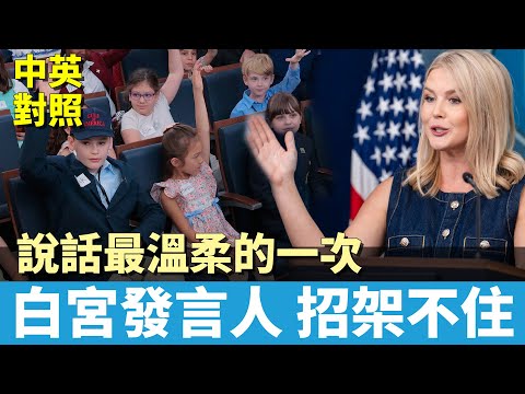 白宮另類記者會｜三歲小孩犀利提問 萊維特難以招架｜最容易學習的一場簡報會
