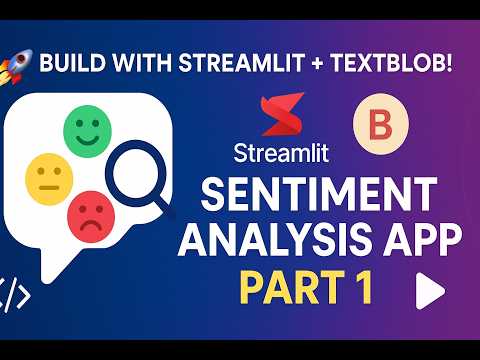Build a Sentiment Analysis App in Python with Streamlit & TextBlob