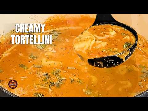 Creamy Tomato Tortellini Soup | Cozy, Easy Weeknight Dinner