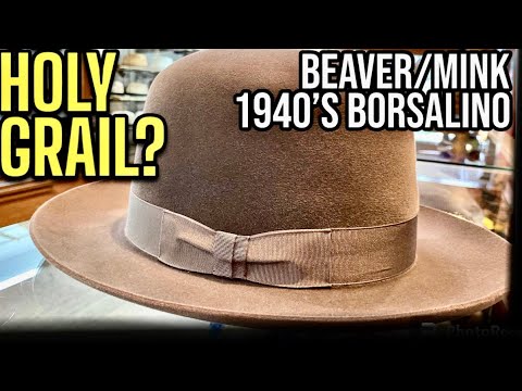 Fran’s Holy Grail Borsalino! 1940’s Clear Beaver/Mink Borsalino in New Condition!- SO SOFT! 🤯WOW!!