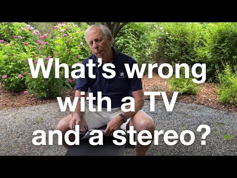 The problem with TVs between speakers