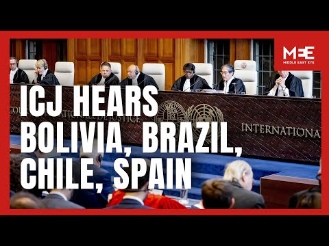 Watch in Full: ICJ hears Bolivia, Brazil, Chile and Spain on Israel’s obligations