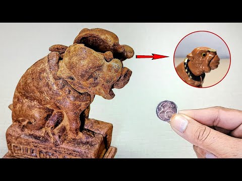 Bulldog Mechanical Coin Bank Restoration