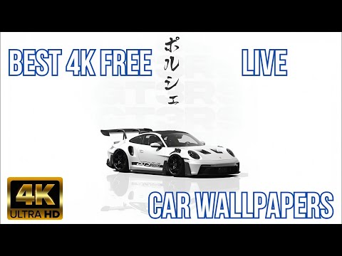 Porsche GT3 RS Live Wallpaper With Snow Effect | 3 Hours 4K Ultra HD Screensaver