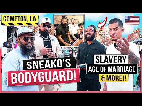 🔥👮🏽‍♂️SNEAKÖ's BodyGuard meets Shaykh Uthman and This Happend❗#compton