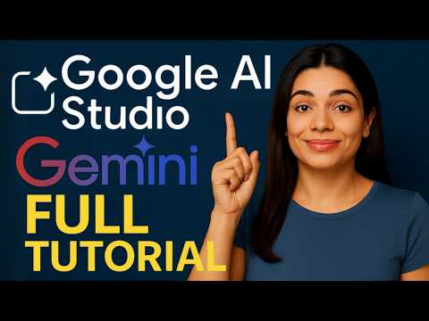 Google AI Studio Full Tutorial 2025! Unlock All the Gemini Features (From Chat Prompt to Build App)