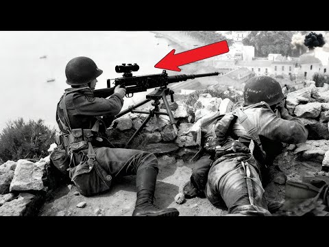 一名士官如何用一挺50口徑機槍在諾曼第做到狙擊手都做不到的事，1400碼外所有敵軍震驚...