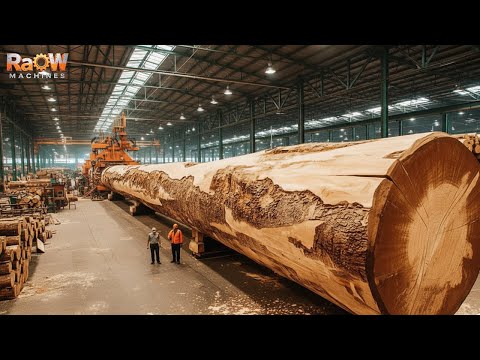 How Logs Become Lumber : Inside USA’s $800 Million Automated Sawmill Producing Millions of Pallets!