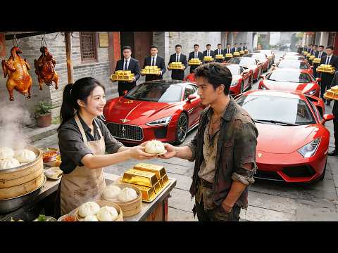 【一口氣看完】善良女人隨手給了男人一個包子救了他一命，沒想到他竟是首富！隔天首富攜黃金萬兩開著10輛豪車風風光光娶她過門，從此人生逆袭！#都市 #豪门 #逆袭 #爽剧 #短剧