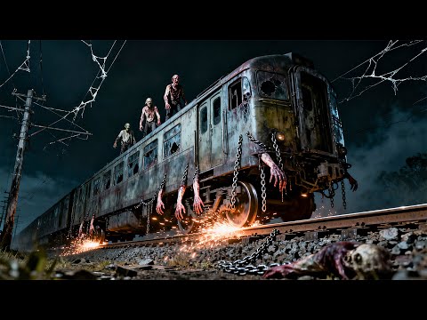 Midnight ghost train packed with zombies and coffins!