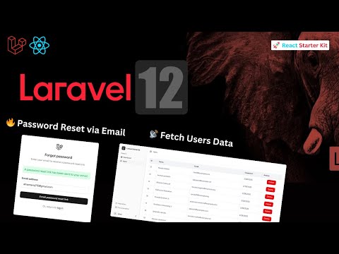 Laravel 12 + React Starter Kit: Build Auth, Send Reset Emails & Fetch Users!