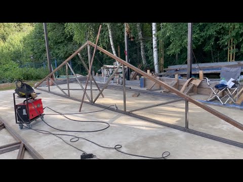 Фермы 9 метров сложной формы на 300кг м2 нагрузки