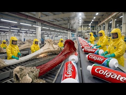 Inside a Modern Toothpaste Factory — From Animal Bones to Toothpaste | Full Process
