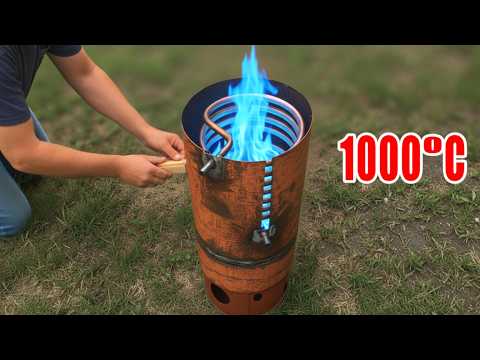 Free Winter Heat! The Ultimate 3-in-1 Waste Oil Stove – Cooks, Heats & Makes Free Hot Water 🔥