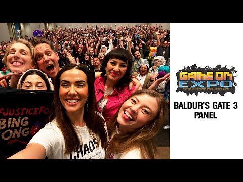 The Baldur's Gate 3 cast talk chubby cars, toilet water, group text chats & more at Game On Expo!