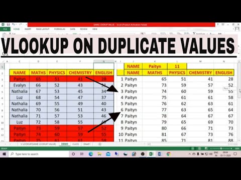 EXTRACT ALL DATA OF REPEATED LOOKUP VALUE USING VLOOKUP INEXCEL|VLOOKUP WITH DUPLICATE LOOKUP VALUES