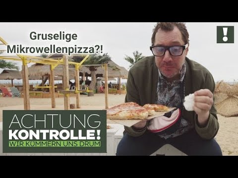 Pizza aus der Mikrowelle?! 🍕 GRUSELIG! Mirko Reeh probiert Goldstrand-Pizza | Achtung Kontrolle