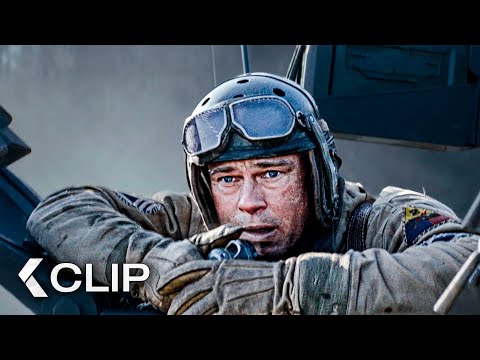 Sherman Tank vs. Nazi Tiger Tank EPIC Battle - FURY Clip | Brad Pitt, Shia Labeouf