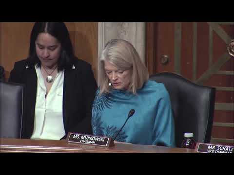 Chairman Murkowski delivers opening statement during oversight hearing on the Native 8(a) Program