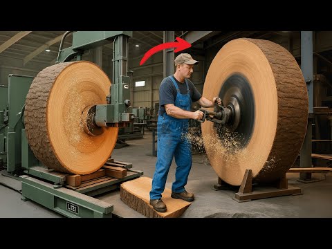 Extreme fastest shredder & wood chipper crushing tree | Dangerous monster stump removal #22