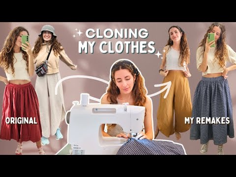 Recreating my most-worn clothes ✂️ Decluttering + Sewing New Versions