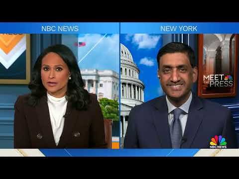 Ro Khanna on NBC's Meet the Press with Kristen Welker discussing the Epstein files and ICE funding