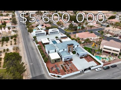 Inside a $5,600,000 Las Vegas Compound With a 25 Car Garage!
