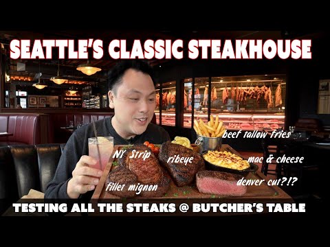 Trying Every Steak at Seattle's Most Unique Steakhouse and Butcher Shop!