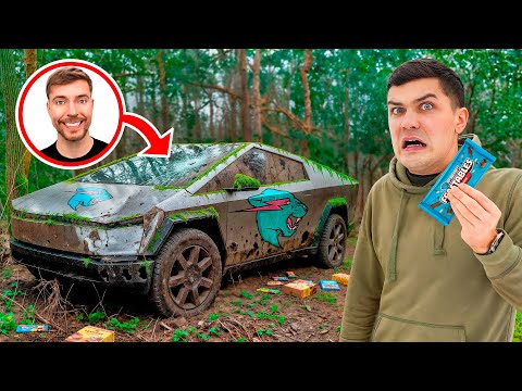 We Found MrBeast's Crashed Tesla! Can We Repair it?