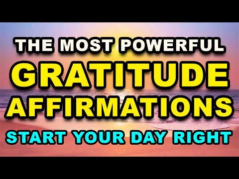 Good Morning Gratitude Affirmations | Positive Affirmations Morning Gratitude | Daily Affirmations
