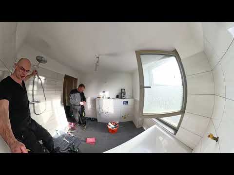 Badezimmer Umbau in 7.36 #renovieren #handwerk #diy #badezimmer #renovation #bad #dusche