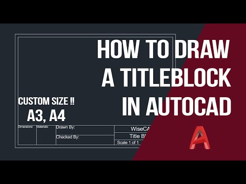 How to Draw a Title Block Professionally in AutoCAD! | EASIEST LAYOUT METHOD!