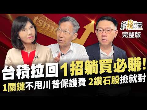 台積電"這線有撐"買必賺!拉回1招躺著買 1關鍵不甩川普保護費恐嚇 2檔鑽石股撿就對!《鈔錢部署》盧燕俐 ft.闕又上 林信富 20240723