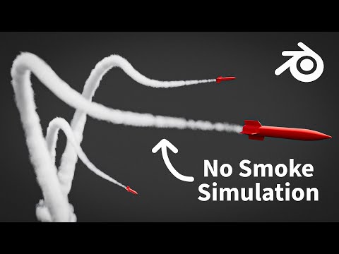 How to Create a Smoke Trail in Blender (without a smoke simulation)