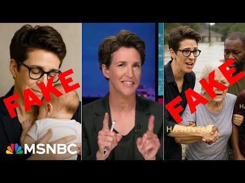 MADDOW DEBUNKS: Weird fake news, A.I. slop stories about her and MSNBC infect social media