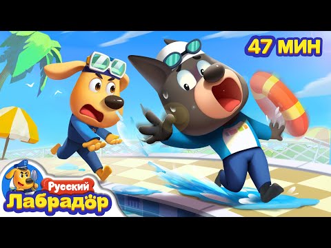 🛟Правила безопасности в бассейне | Правила в жизни | Сборник мультиков для детей｜Шериф Лабрадор